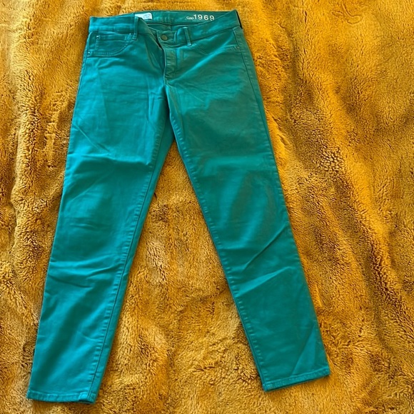 GAP Denim - Gap Jeggings Green Skinny Jeans Size 28